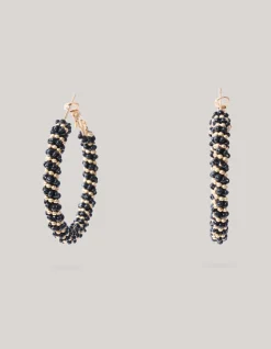 Twisted Oorbellen Zwart