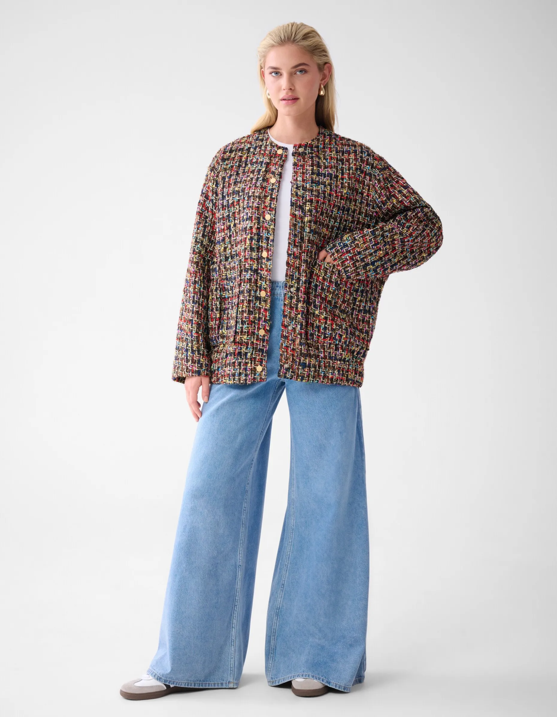 Ultra Wide Leg Fit Jeans Blauw By Lonneke