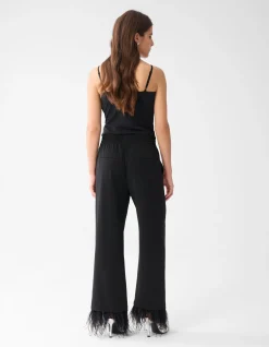 Veren Wide Leg Broek Zwart By Lizzy