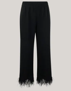 Veren Wide Leg Broek Zwart By Lizzy