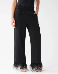Veren Wide Leg Broek Zwart By Lizzy