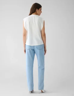 V-hals Top Wit