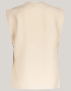 V-hals Top Zand