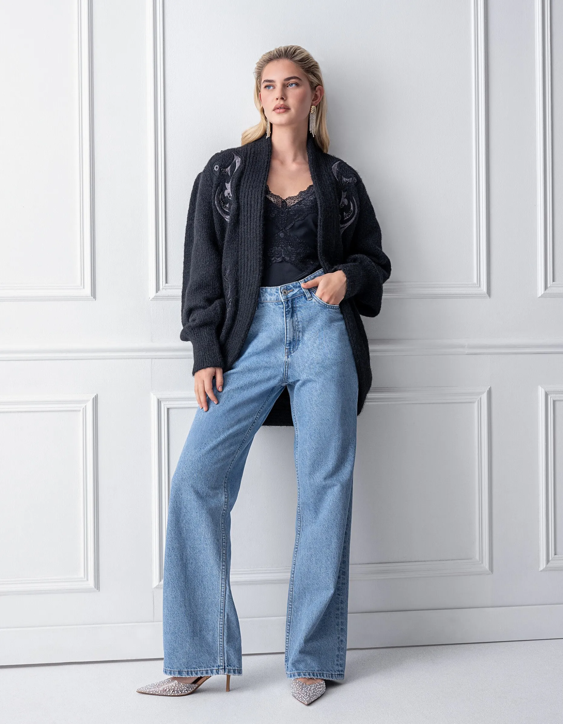 Vintage Vest Zwart