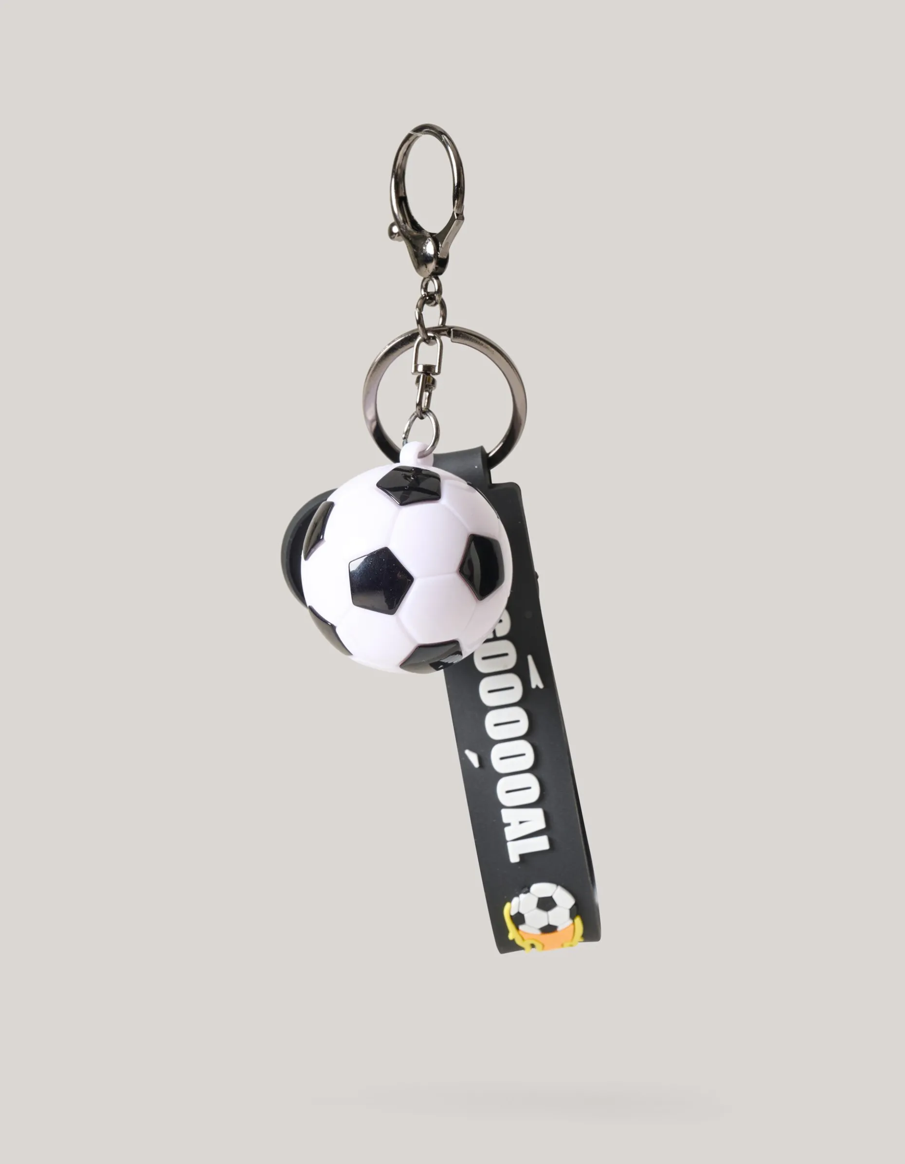 Voetbal Sleutelhanger Zwart