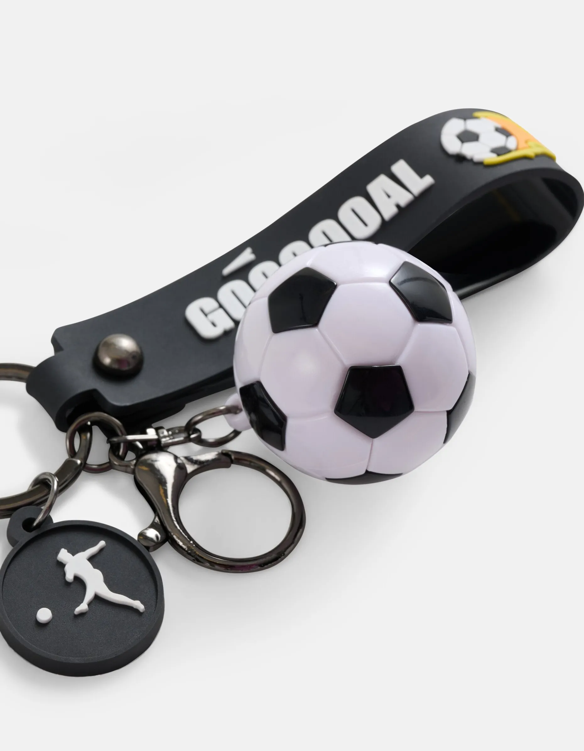 Voetbal Sleutelhanger Zwart