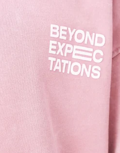Washed Artwork Sweater Donkerroze