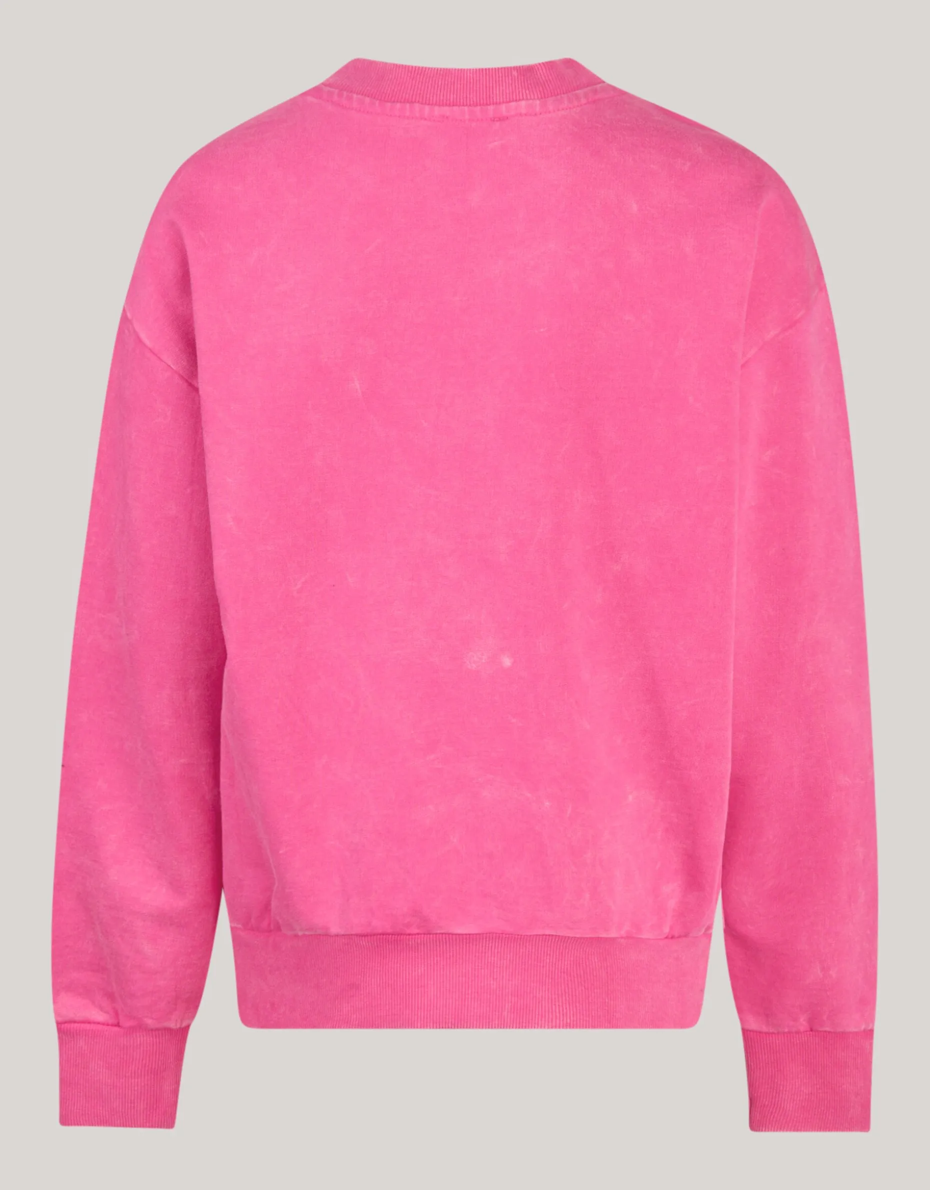 Washed Artwork Sweater Roze