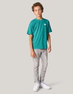 Washed Artwork T-shirt Groen