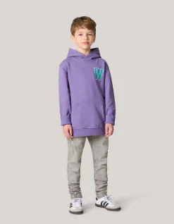 Washed Hoodie Paars