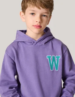 Washed Hoodie Paars