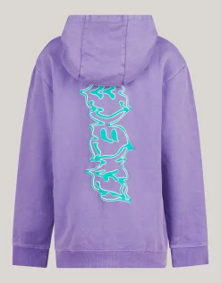 Washed Hoodie Paars