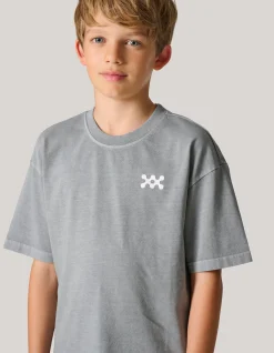 Washed Logo T-shirt Donkergrijs
