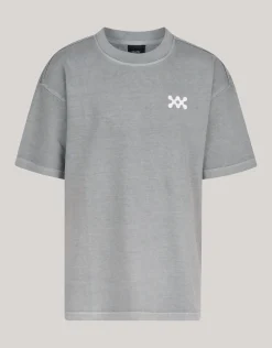 Washed Logo T-shirt Donkergrijs