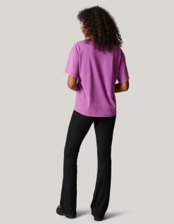 Washed Logo T-shirt Roze