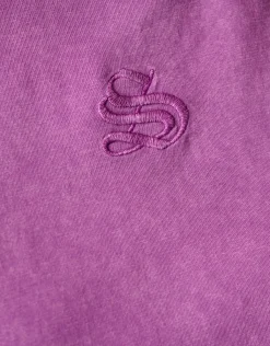 Washed Logo T-shirt Roze