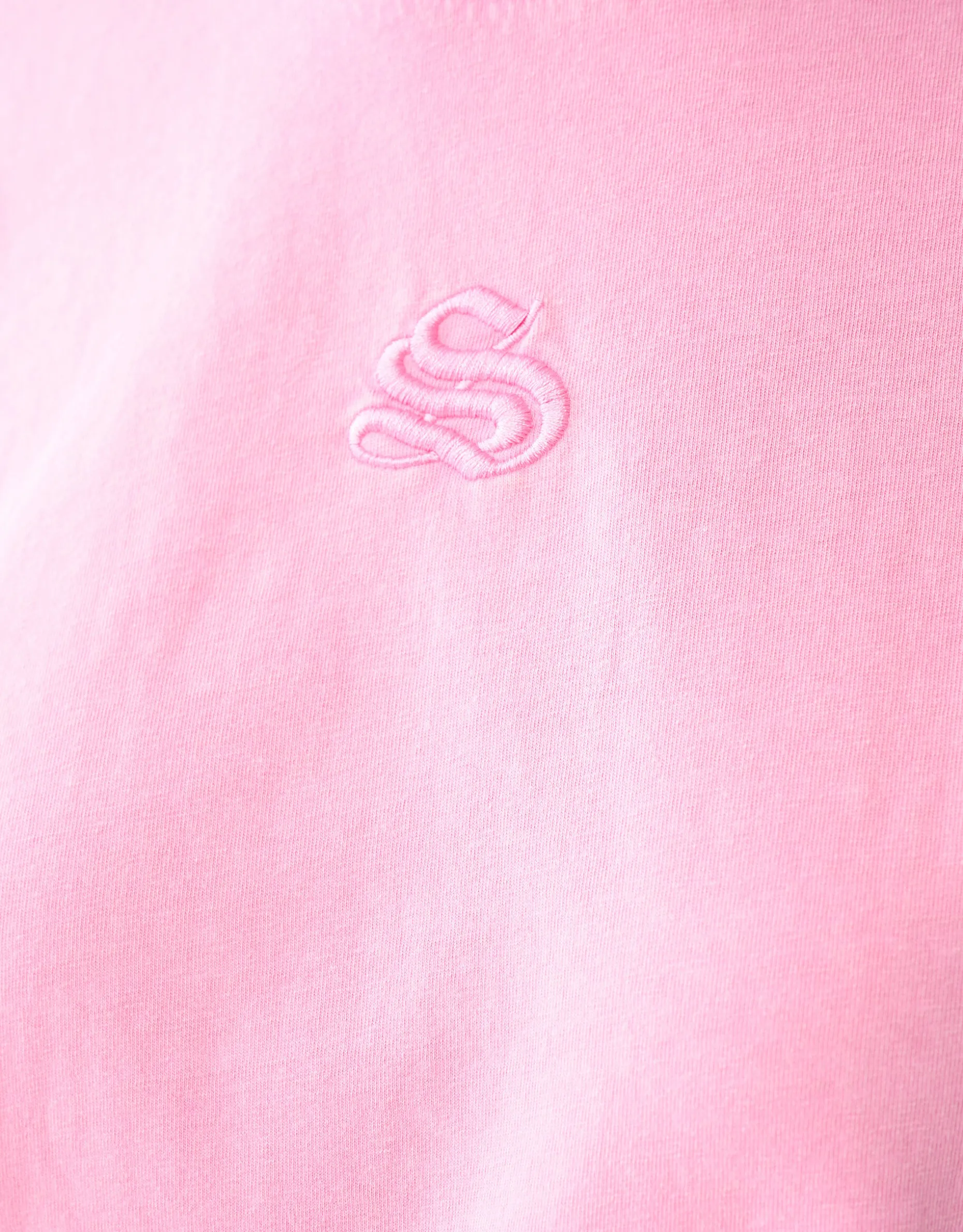 Washed Logo T-shirt Roze