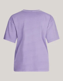 Washed Shoeby Logo T-shirt Paars