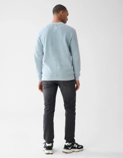 Washed Straight Fit Jeans Zwart L32
