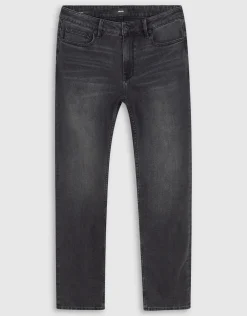 Washed Straight Fit Jeans Zwart L32