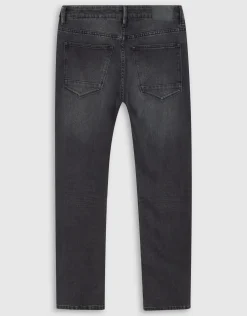 Washed Straight Fit Jeans Zwart L32