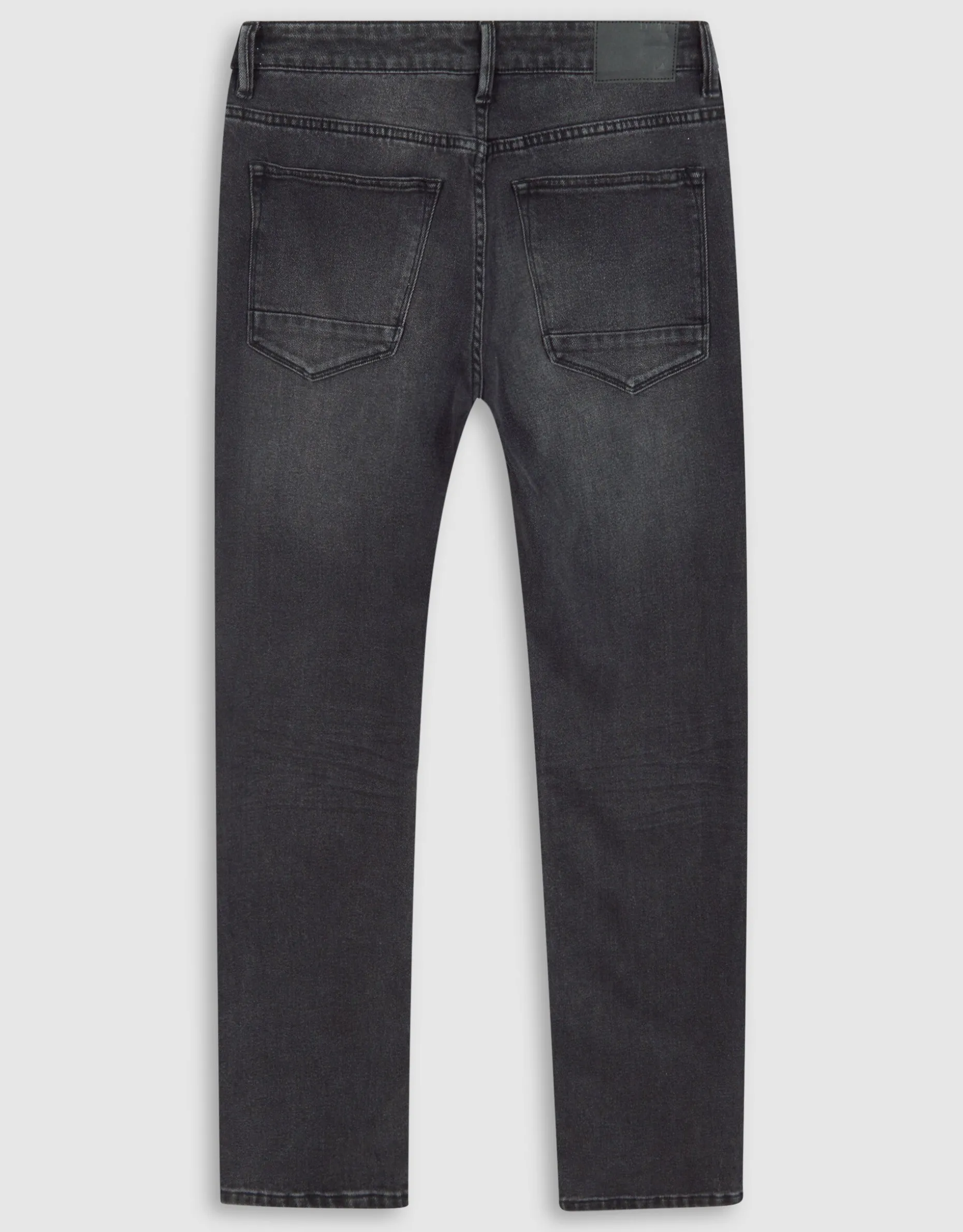 Washed Straight Fit Jeans Zwart L32