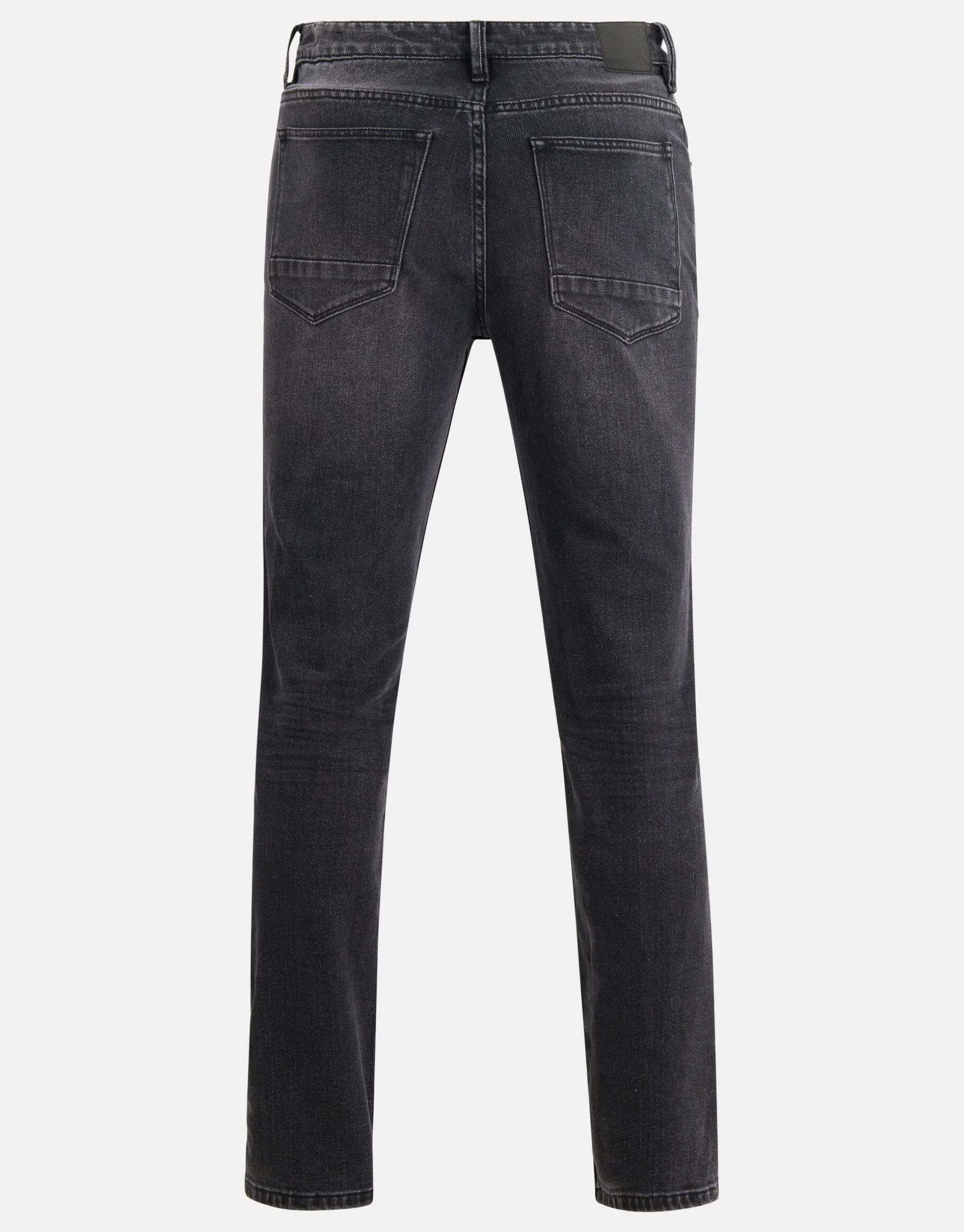 Washed Straight Fit Jeans Zwart L34