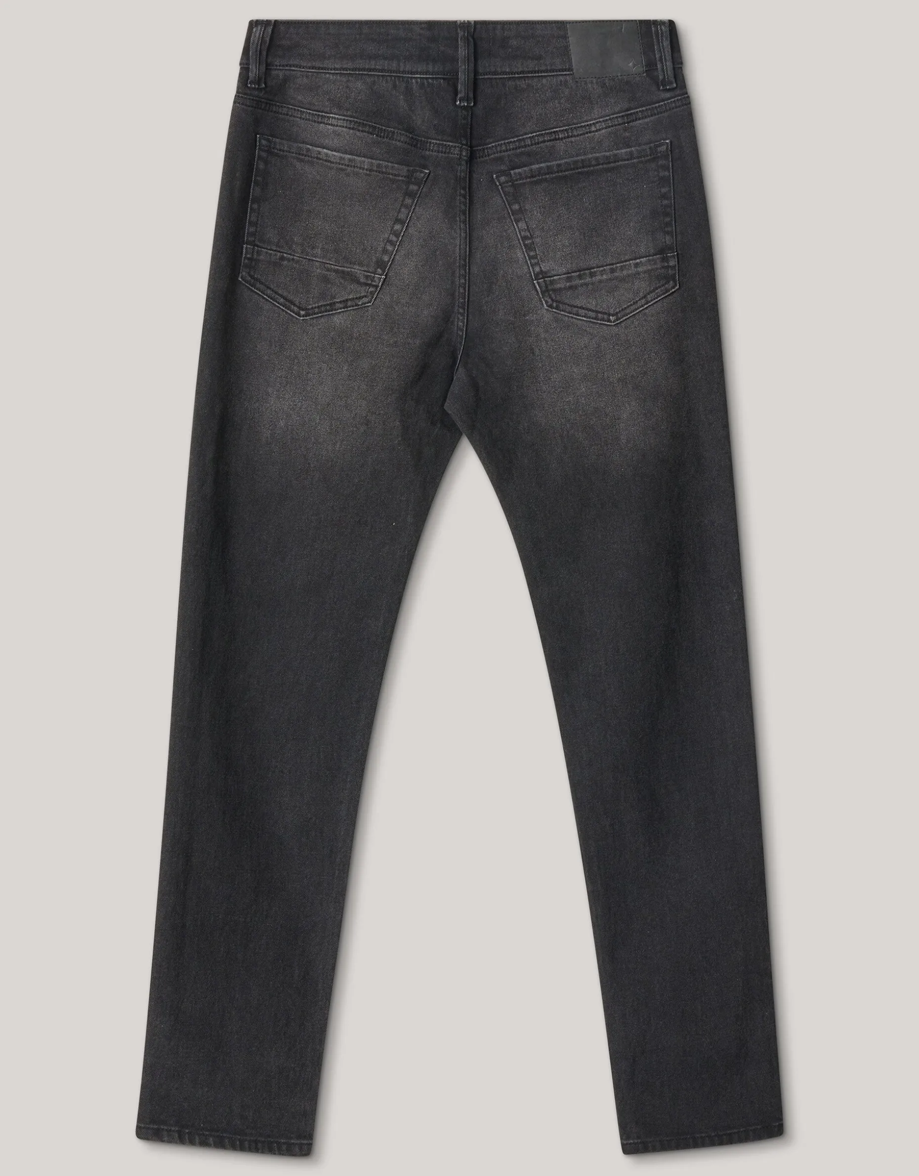 Washed Tapered Fit Jeans Zwart L32