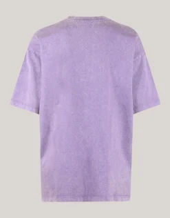 Washed T-shirt Lichtpaars By Lizzy