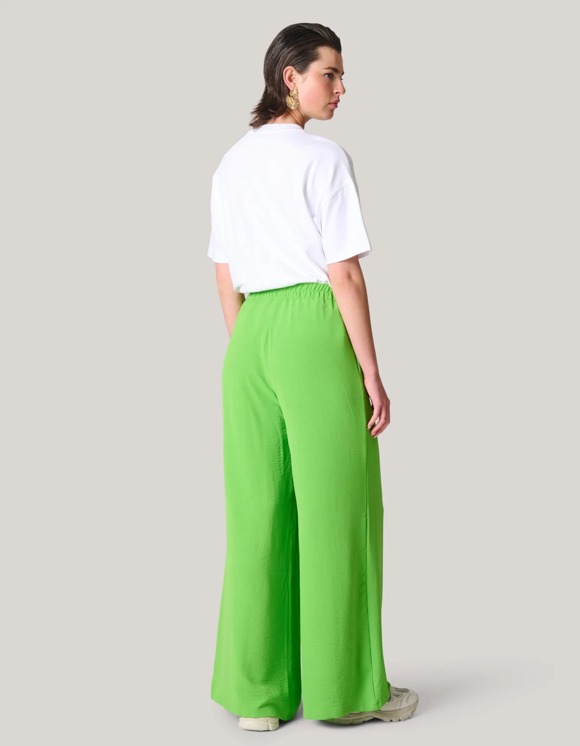 Wide Leg Broek Groen