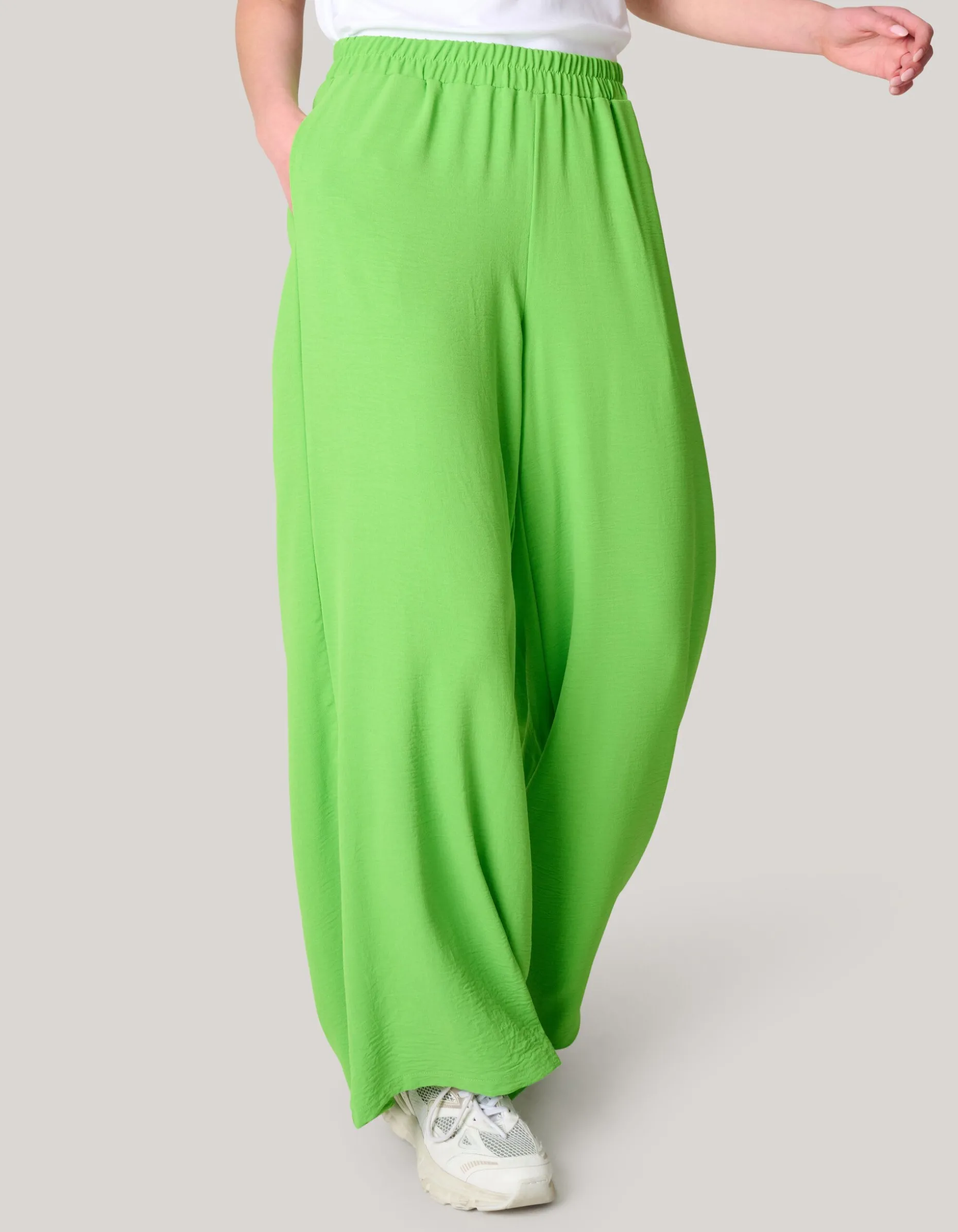 Wide Leg Broek Groen