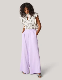 Wide Leg Broek Lichtpaars