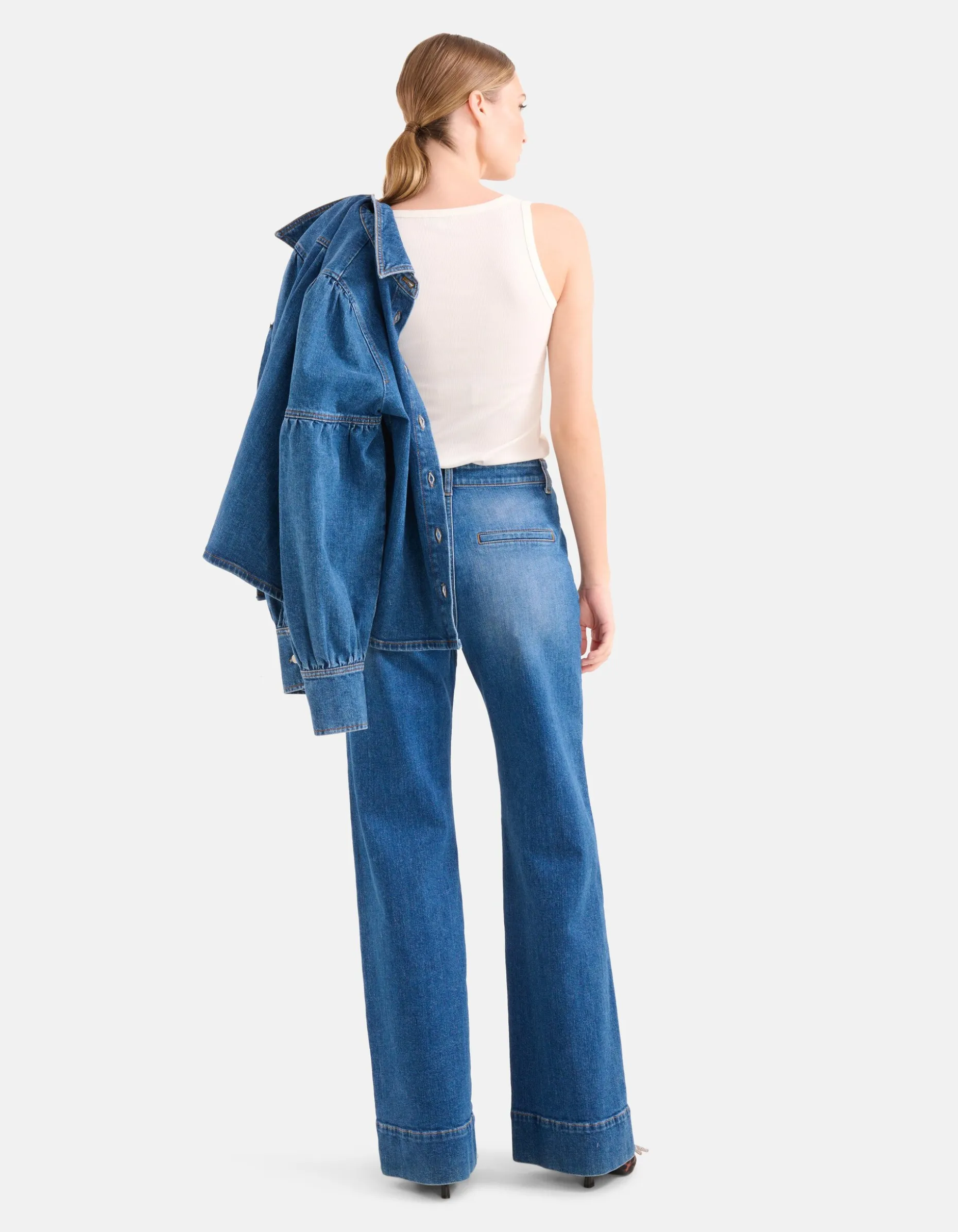 Wide Leg Jeans Mediumstone By Mieke