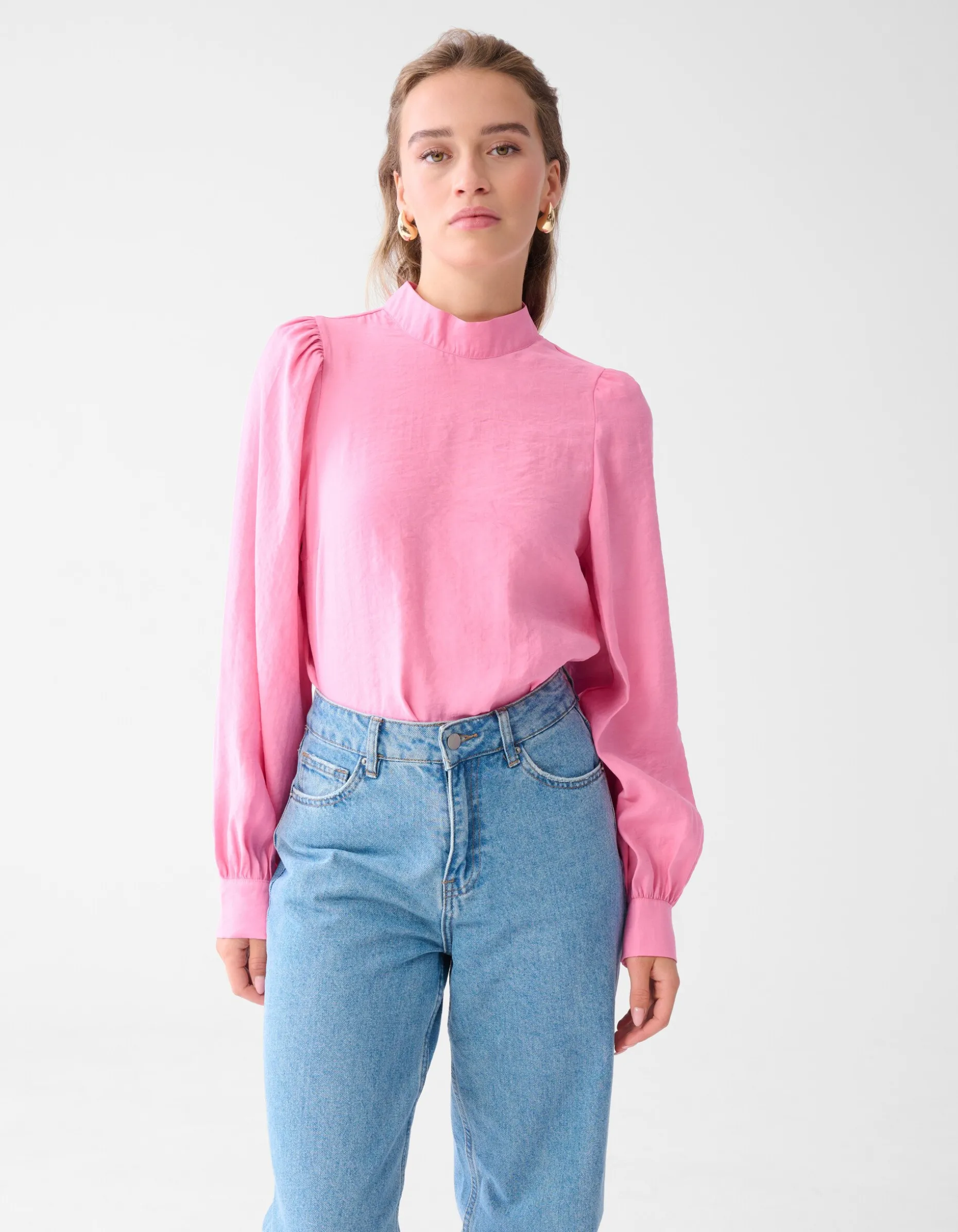 Zachte Top Roze