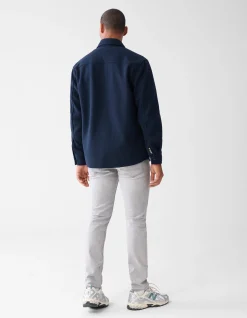 Zip Overshirt Donkerblauw
