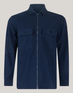 Zip Overshirt Donkerblauw