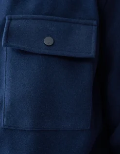Zip Overshirt Donkerblauw
