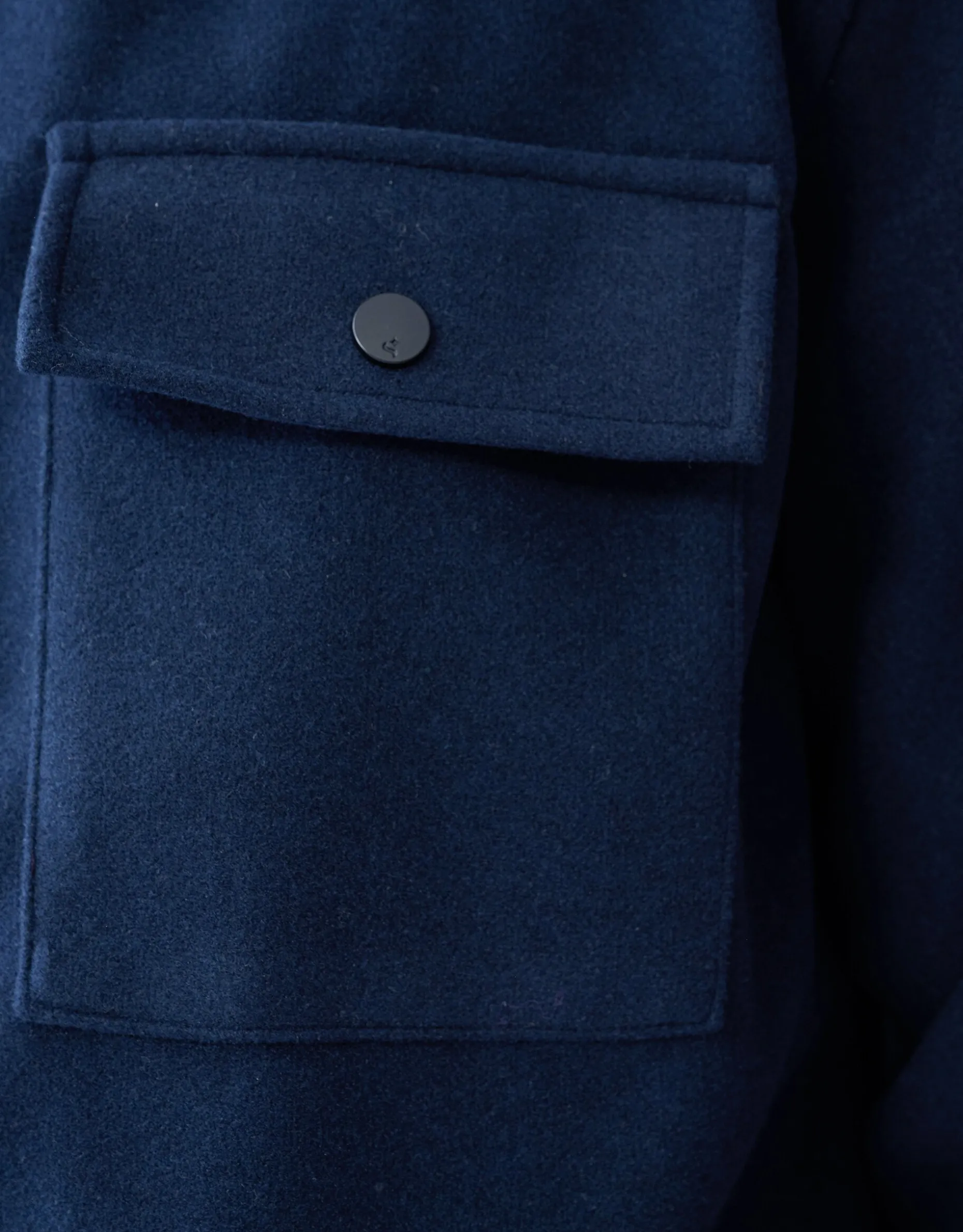 Zip Overshirt Donkerblauw