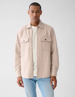 Zip Overshirt Zand
