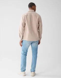 Zip Overshirt Zand