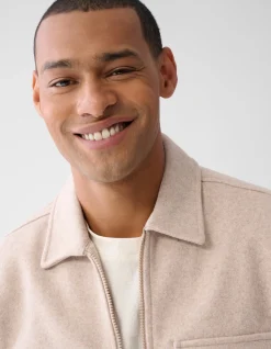 Zip Overshirt Zand
