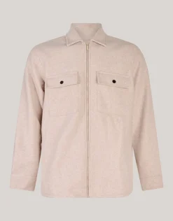 Zip Overshirt Zand