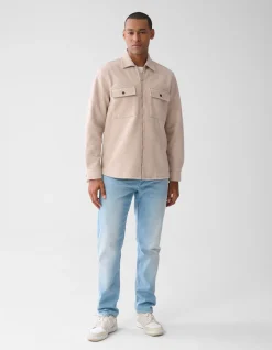 Zip Overshirt Zand