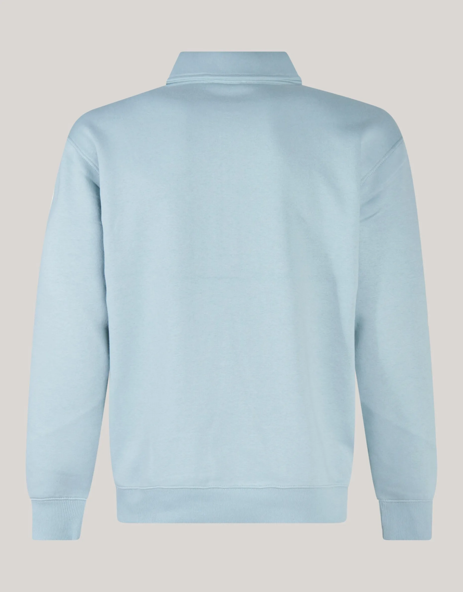 Zipper Badge Sweater Lichtgroen