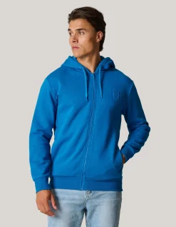 Zipper Hoodie Blauw