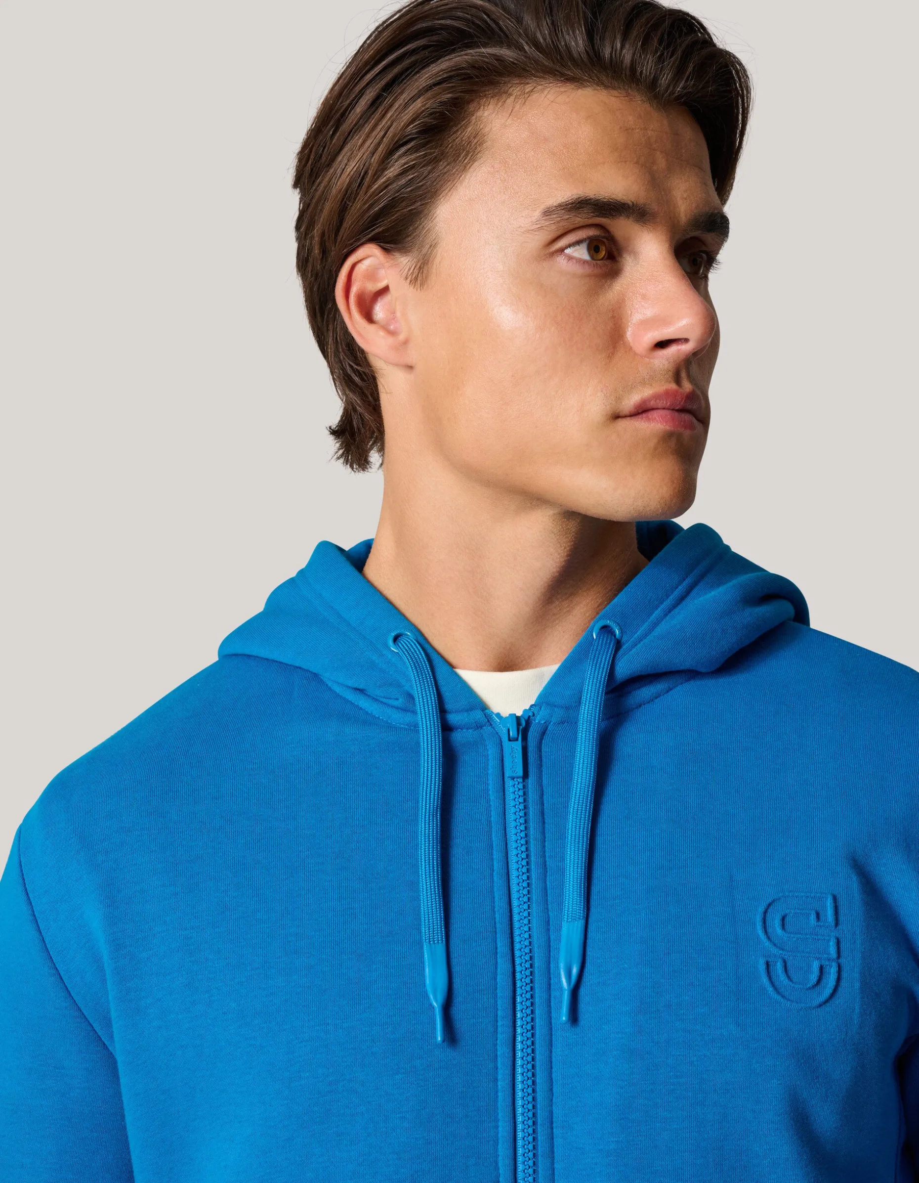 Zipper Hoodie Blauw