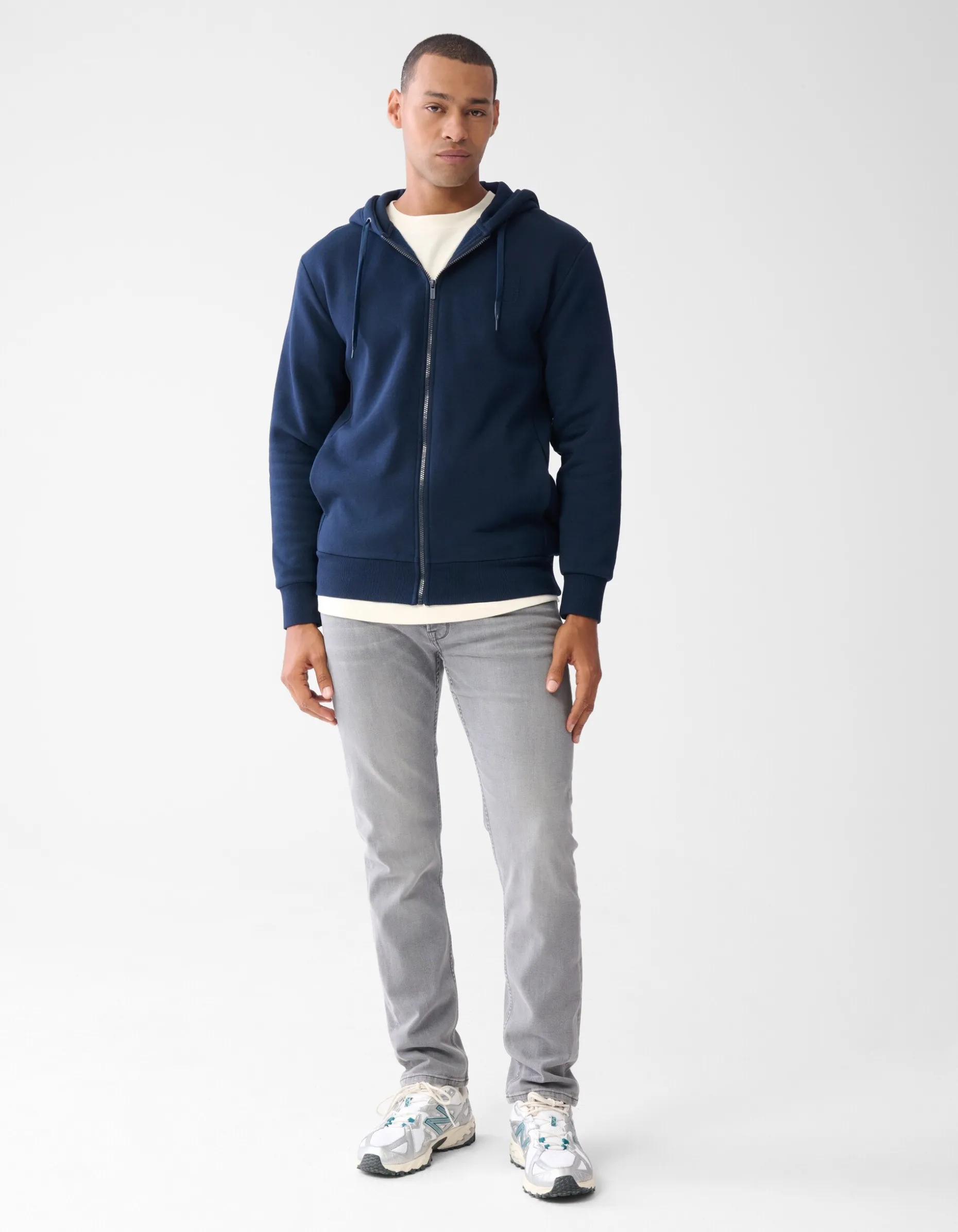 Zipper Hoodie Donkerblauw