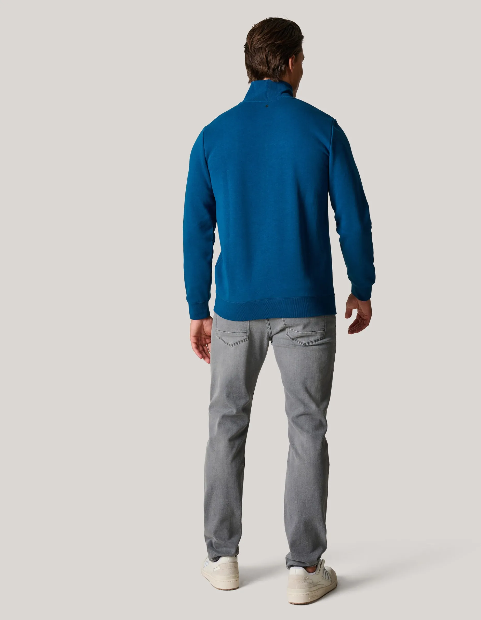 Zipper Sweater Donkerblauw