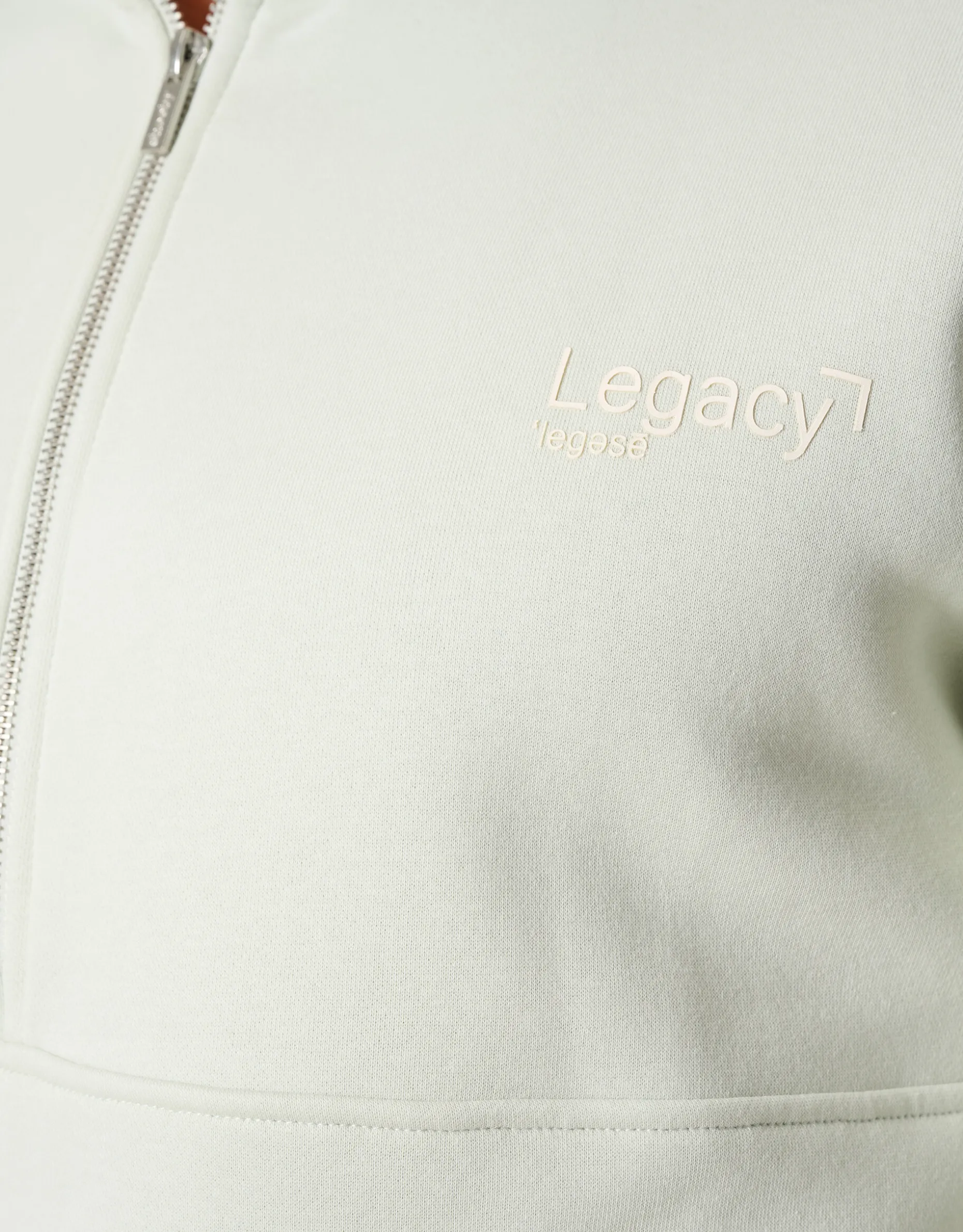 Zipper Sweater Lichtgrijs