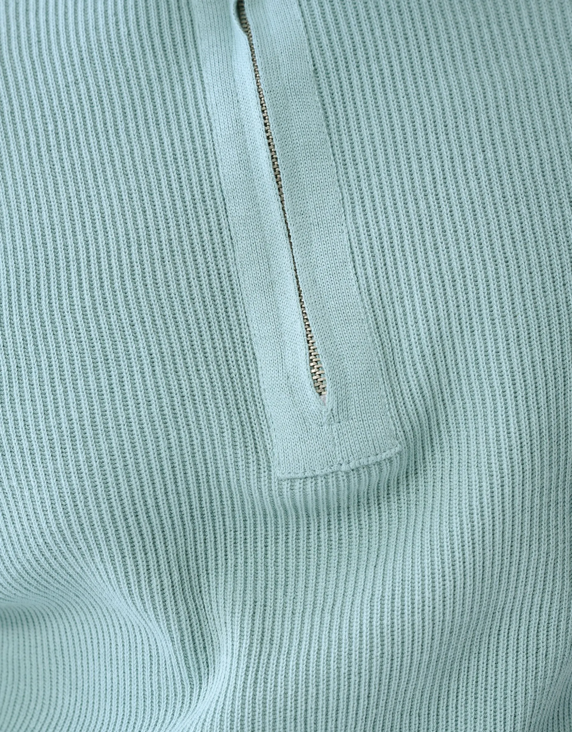 Zipper Trui Lichtgroen